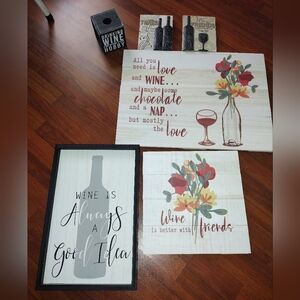 Wine Themed Wall Art Set